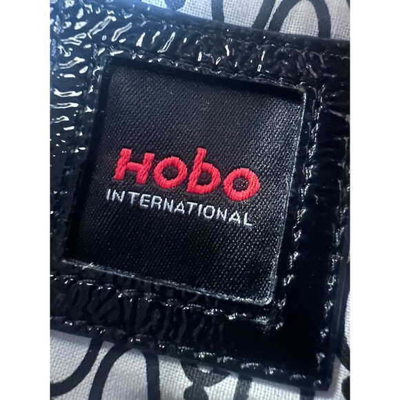 Hobo Deb Round  Bag Crossbody Black Patent Leather - Picture 15 of 15